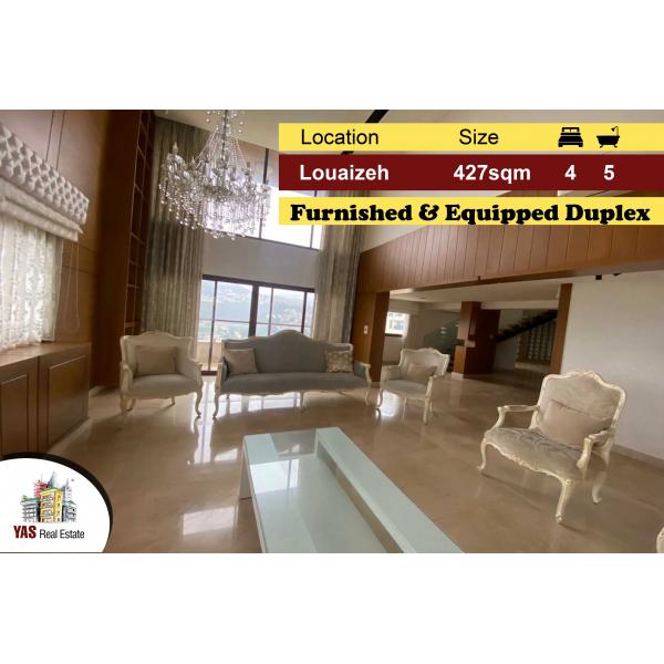 Louaizeh 427m2 | Duplex | Furnished | Decorated | Open View | PA |