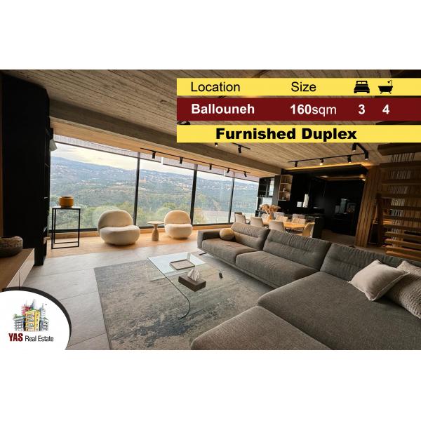 Ballouneh 170m2 Duplex | Fully Furnished | Designer’s Signature |