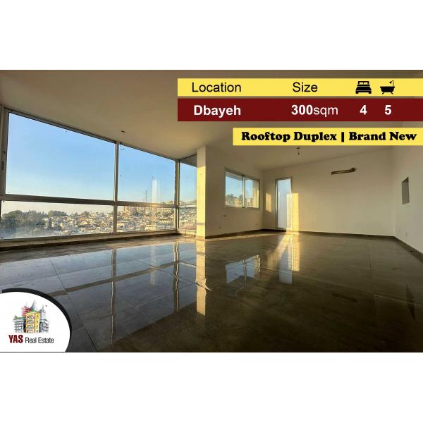 Dbayeh 300m2 | Duplex Rooftop | Prime Location | Brand new | MJ |