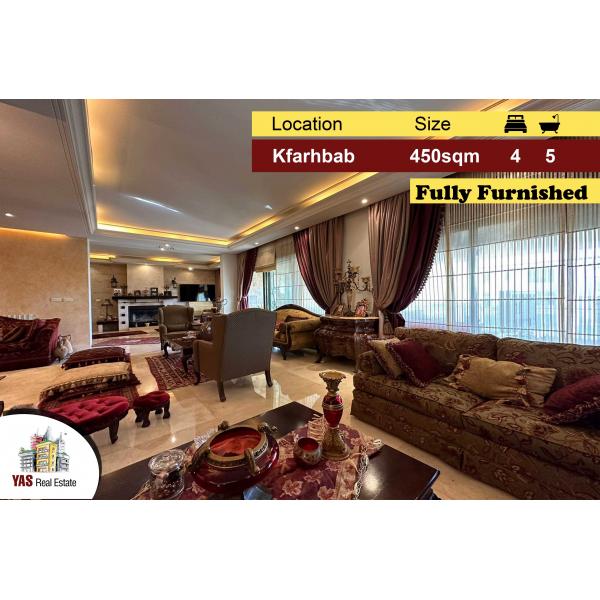 Kfarhbab 450m2 | Partial View | Furnished | Well Designed | KA IV |