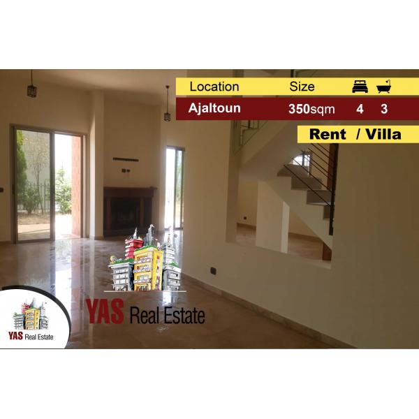 Ajaltoun 350m2 Villa | 300m2 Gardens | For Rent | Luxurious |