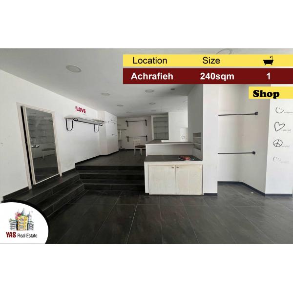 Achrafieh 240m2 | Shop | Classic | Perfect Investment | LB NJ |