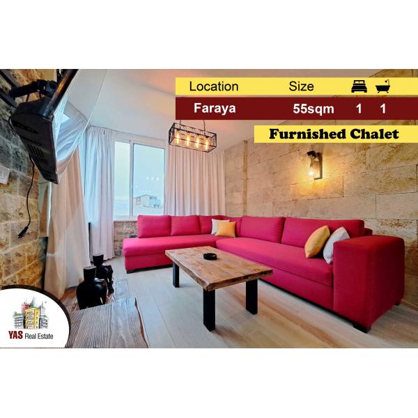 Faraya 55m2 | Chalet | Furnished | Renovated | Catch | DA |