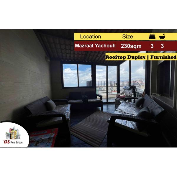 Mazraat Yachouh 230m2 | Terrace | Furnished | Duplex Rooftop | View|NE