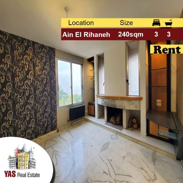 Ain El Rihaneh/Jeita 240m2 | Rent | High-End | Panoramic View | TO|