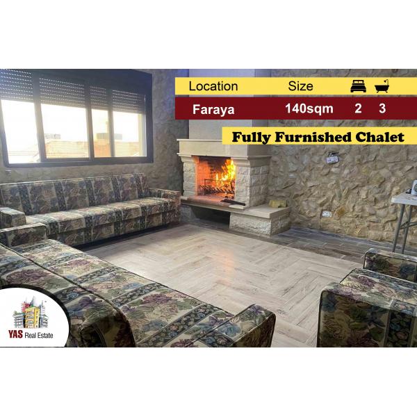 Faraya 140m2 | 50m2 Terrace | Chalet | Fully Furnished | Barely Used |