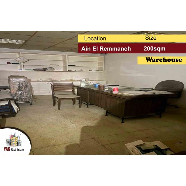Ain El Remmaneh 230m2 | Warehouse | Active Street | PA |