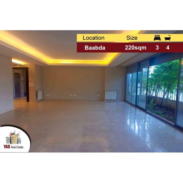 Baabda Hills 220m2 | 90m2 Terrace | Decorated Apartment | Brand New |