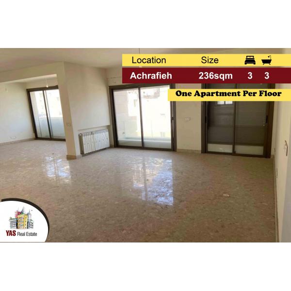 Achrafieh/Sioufi 236m2 | Prime Location | High Floor | High End | PA |