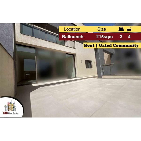 Ballouneh 215m2 | Rent | Brand New | Common Area | KS MY |