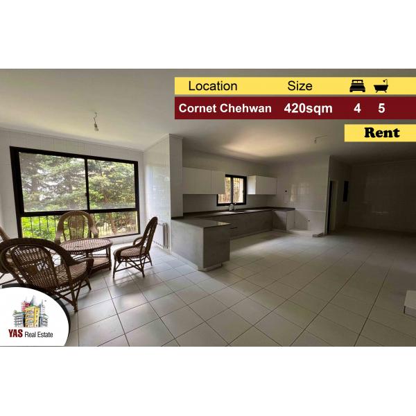 Cornet Chehwan 420m2 | Rent | Panoramic View | Well Lighted | NE |