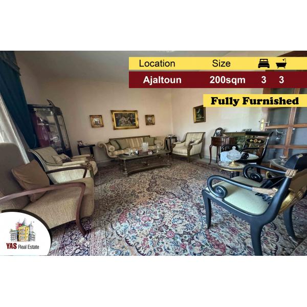 Ajaltoun 200m2 | Private Street | Fully Furnished | Mountain View | EL