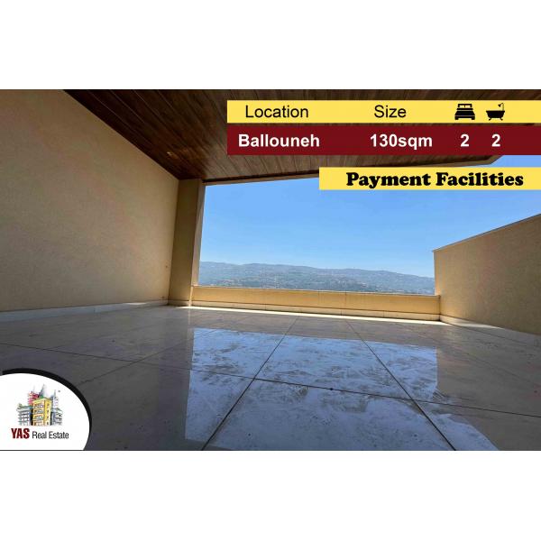 Ballouneh 130m2 | New | Payment Facilities | Luxurious | View | MY |