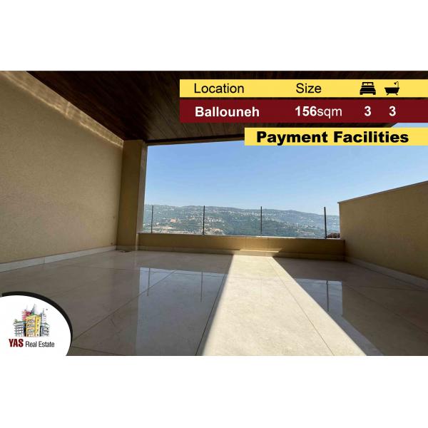 Ballouneh 156m2 | New | Payment Facilities | Luxurious | View | MY |