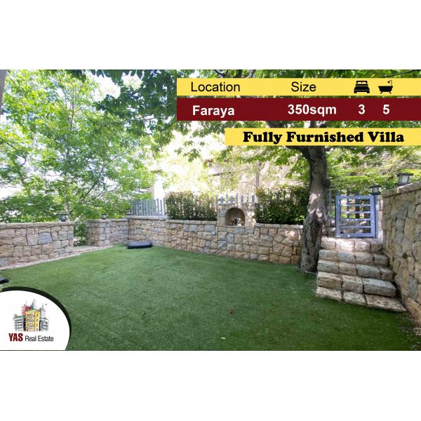 Faraya 350m2 | 575m2 Garden | Furnished | Panoramic View | DA |