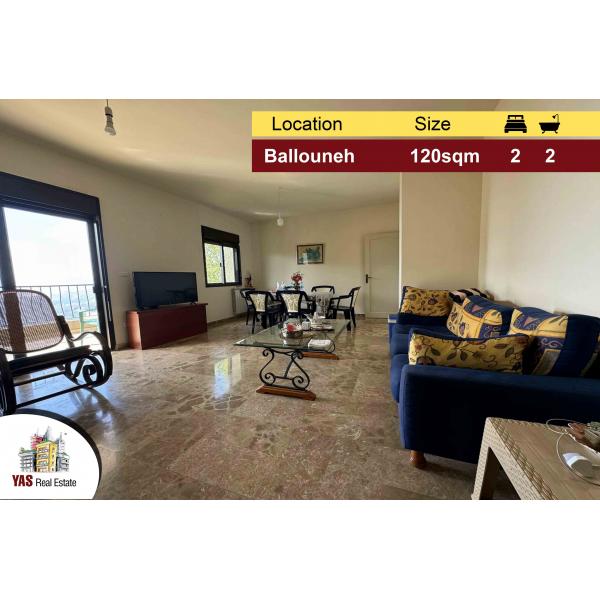 Ballouneh 120m2 | Panoramic View | Well Maintained | Catch | EL |