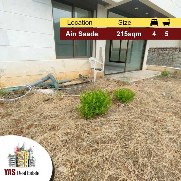 Ain Saade 215m2 | 60m2 Terrace/Garden | Sea View | Calm Area | Solar System | AA |