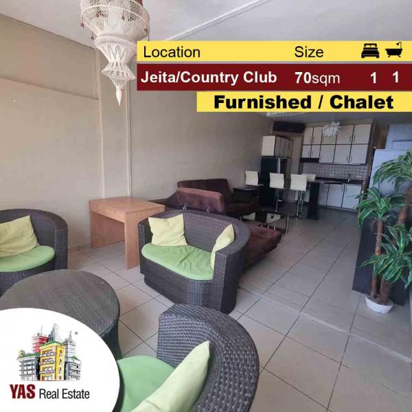 Jeita Country Club | 70m2 Chalet | Rent | Furnished | View | MY