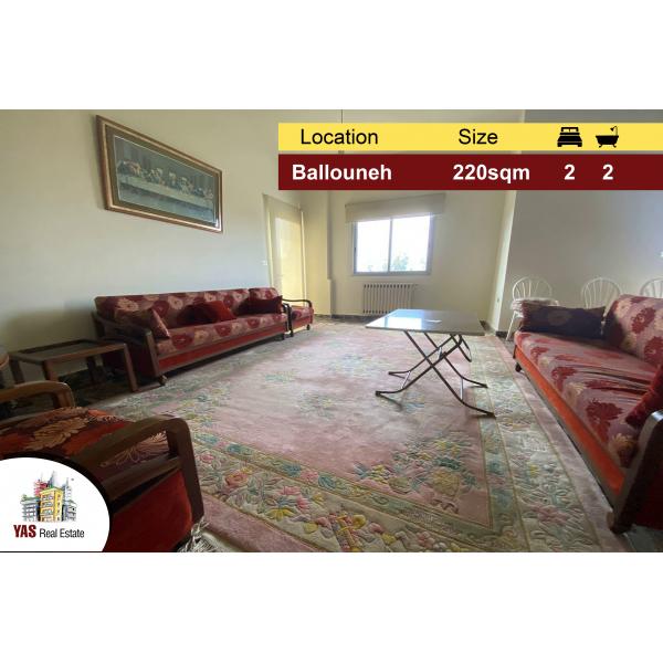 Ballouneh 220m2 | Simplex | Mountain View | Excellent condition | TO |