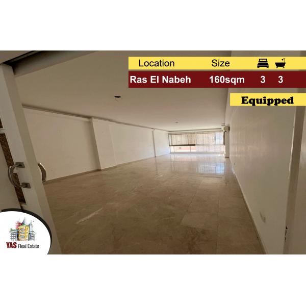 Ras El Nabeh 160m2 | Equipped | Well Lighted | Prime Location | PA |