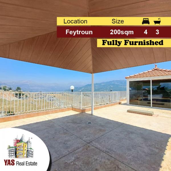 Feytroun 200m2 | 100m2 Terrace | Furnished Duplex| Panoramic View | DA