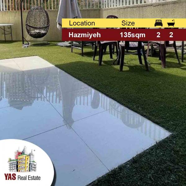 Hazmiyeh/New Mar Takla 135m2 | 80m2 Garden | Private Street | PA |