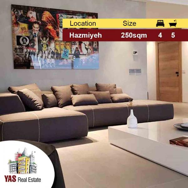 Hazmiyeh 250m2 | 150m2 Rooftop | Super Deluxe | Brand New | Modern |PA