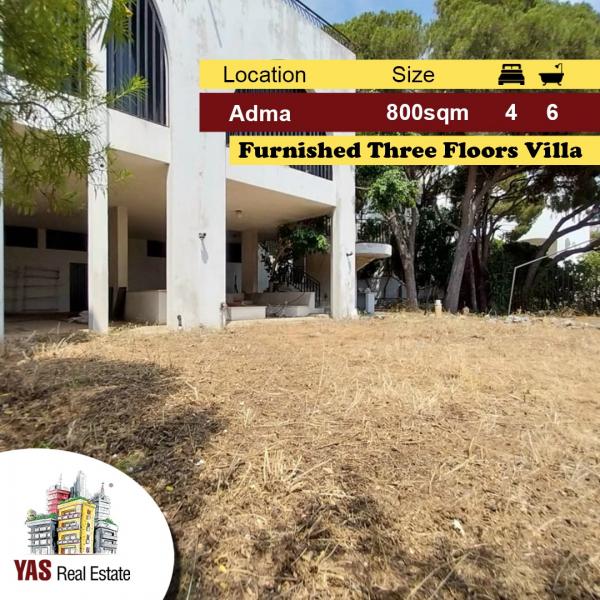 Adma 800m2 | 300m2 | Villa three Floors|Furnished|Unique Property|IV