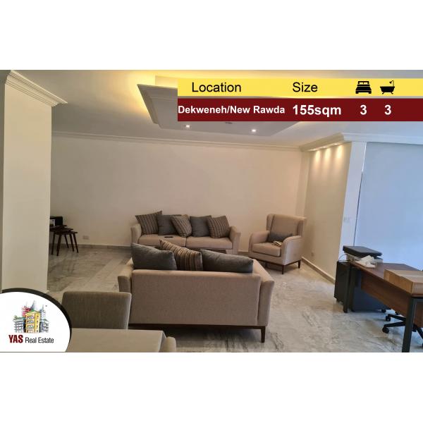 Dekweneh/New Rawda 155m2 | Decorated | Prime Location | TS |