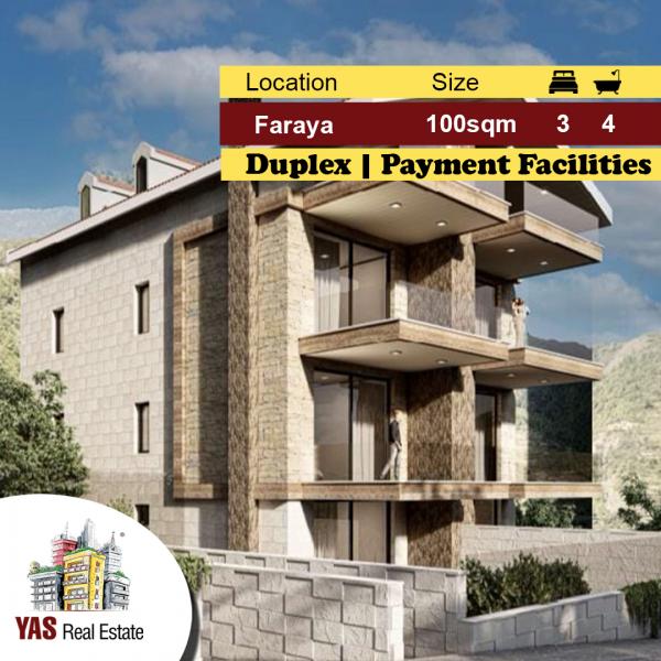 Faraya 100m2 | 135m2 Garden | Duplex | View | Payment Facilities | DA