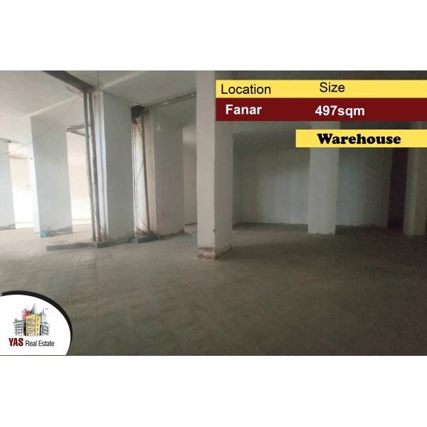 Fanar 497m2 | Warehouse | Easy Ramp | Perfect Investment | AA MJ |