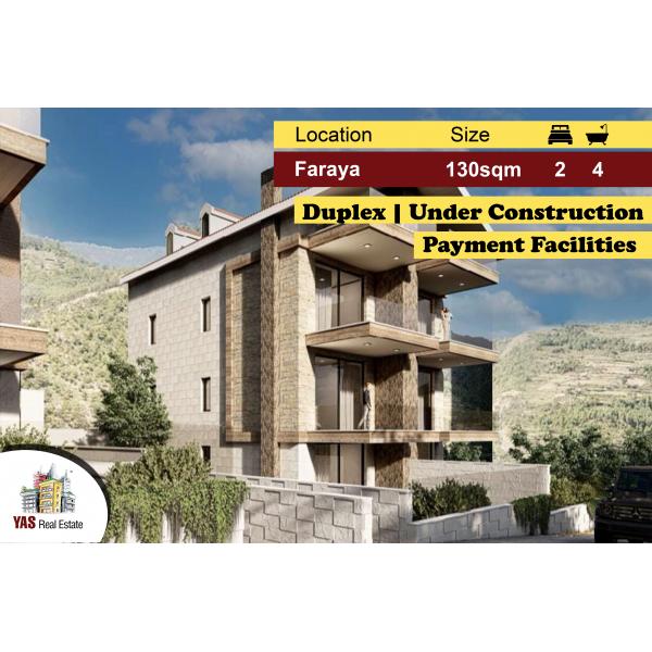 Faraya 130m2 | Under Construction | Duplex | View | Pyt Facilities |DA