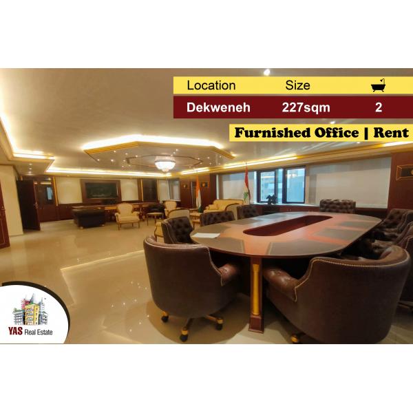 Dekweneh 227m2 | Furnished Office | Rent | High End | Decorated | AA |