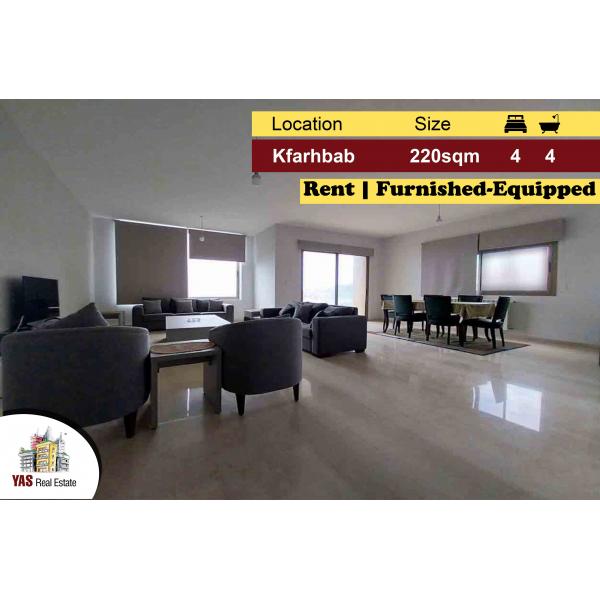 Kfarhbab 220m2 | Rent | Furnished-Equipped | Prime Location | IV |