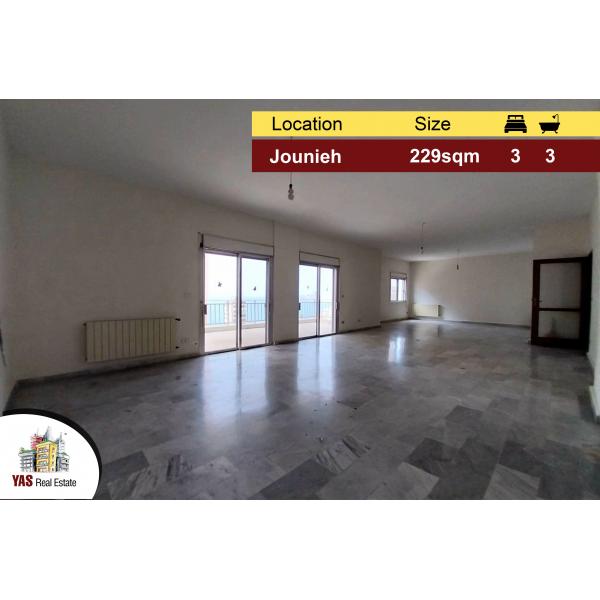 Jounieh 229m2 | 60m2 terrace | Partial View | Quiet Street | IV |