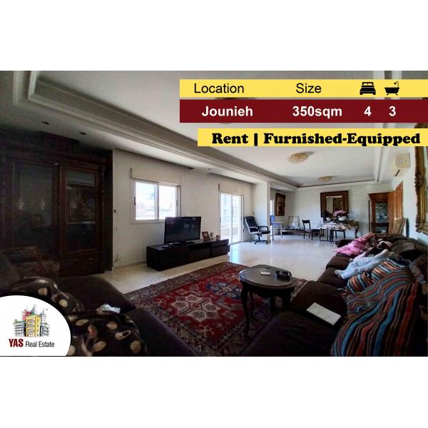 Jounieh 350m2 | 120m2 Terrace | Rent | Furnished-Equipped | IV MY |