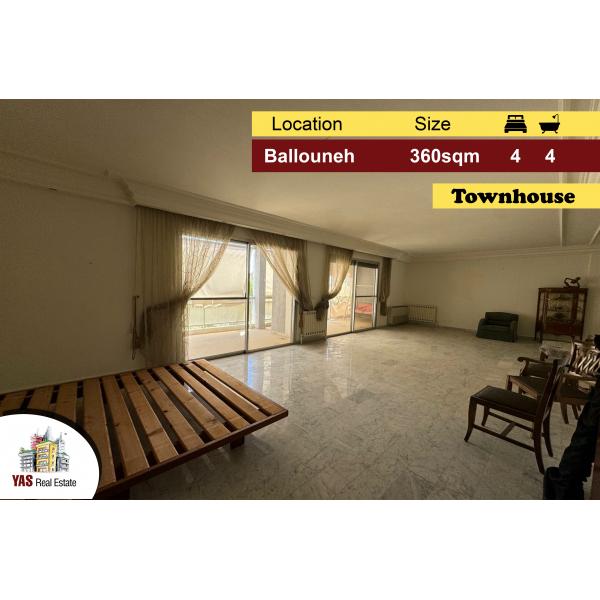 Ballouneh 360m2 | Townhouse | Private Street |Unique Concept | WA |