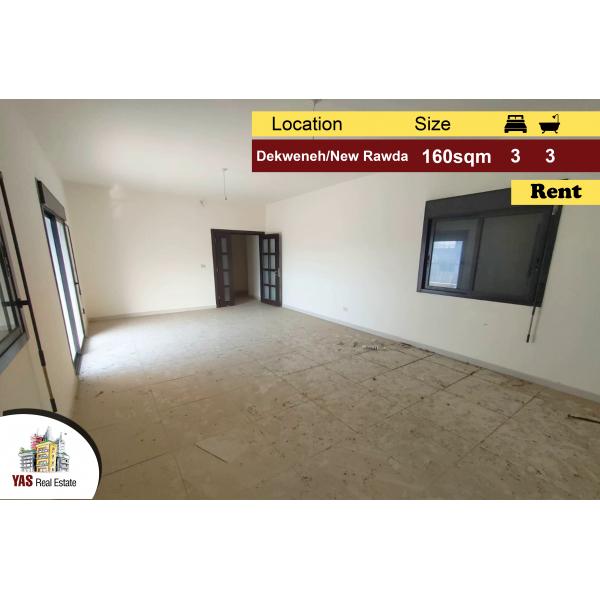 Dekweneh/New Rawda 160m2 | Rent | Brand New | Prime Location | AA |