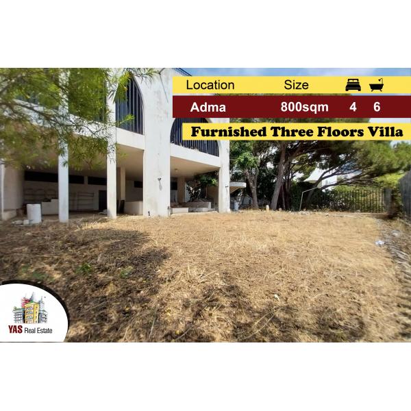 Adma 800m2 | 300m2 | Villa three Floors|Furnished|Unique Property|IV