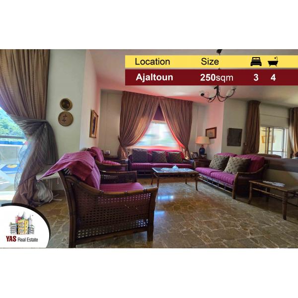 Ajaltoun 250m2 | Well Maintained | Mountain View | Calm Area | DA |