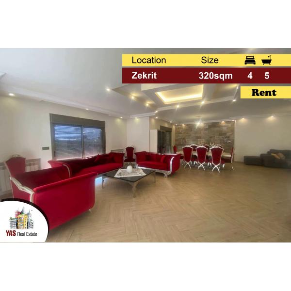 Zekrit 320m2 | 120m2 Terrace/Garden | Rent | View | Well Maintained|CJ