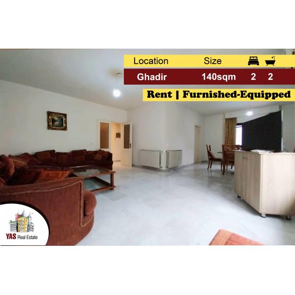 Ghadir 140m2 | Rent | Furnished & Equipped | Partial View | IV WA