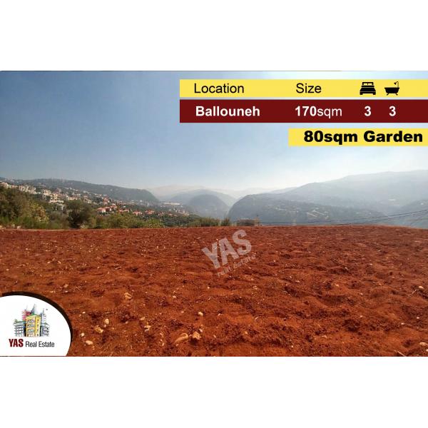 BALLOUNEH 170M2| 80M2 GARDEN | NEW | PANO VIEW | PERFECT CATCH |