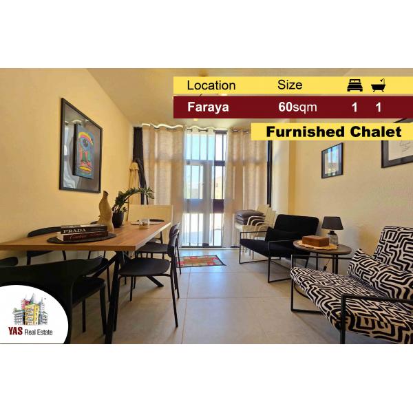 Faraya 60m2 | Cozy Chalet | Furnished | Renovated | View | DA |