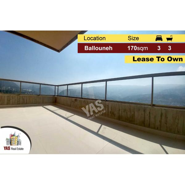 Ballouneh 170m2 | Lease To Own | Super Luxury | Panoramic view | New | 