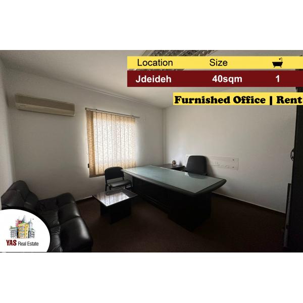 Jdeideh 40m2 | Furnished Office | Rent | Prime Location | MJ |