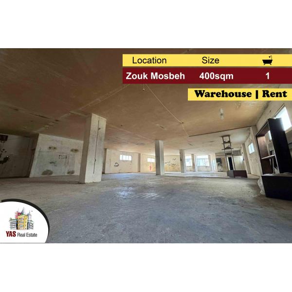 Zouk Mosbeh 400m2 | Warehouse | Rent | Perfect Investment | EL |