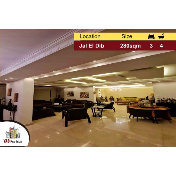 Jal El Dib 280m2 | Amazing View | Decorated | Ultra prime Location |PA