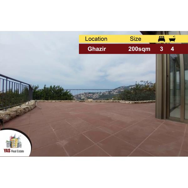 Ghazir 200m2 | 150m2 Terrace | Flat | Prime Location | IV |