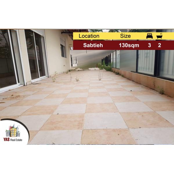 Sabtieh 130m2 | 70m2 Terrace | New | Dead End Street | PA |